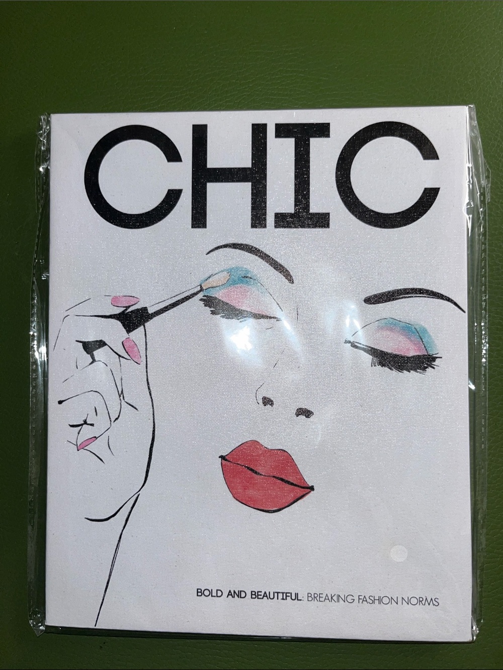 White Wall Art - CHIC Simple Canvas Backing